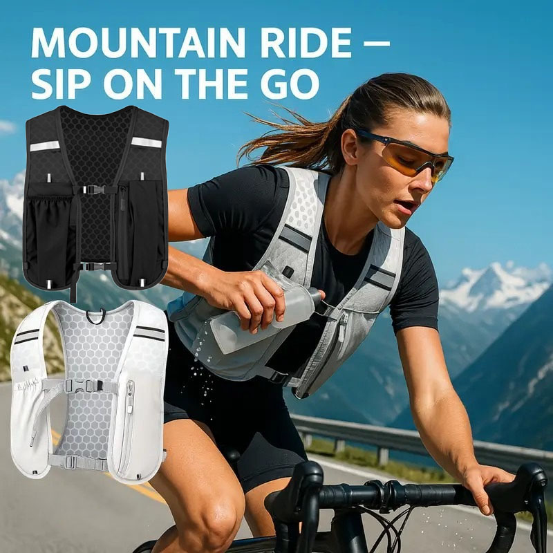 Cycling Backpack - Gilet sportivo unisex, resistente all’acqua e
